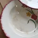 4 vintage deep plates, ironstone Salins model Pierrette