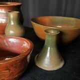 Set of ceramics, vases, soliflores and bowls