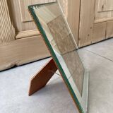 Beveled mirror photo frame 18 x 24cm 1940s