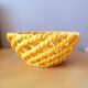 Woven ceramic fruit bowl, Antheor 1960.