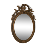 Old Oval Mirror Louis XVI Style