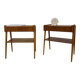 Pair of teak bedside tables by AB Carlström, 1960