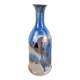 blue designer bottle signed - vintage soliflore vase