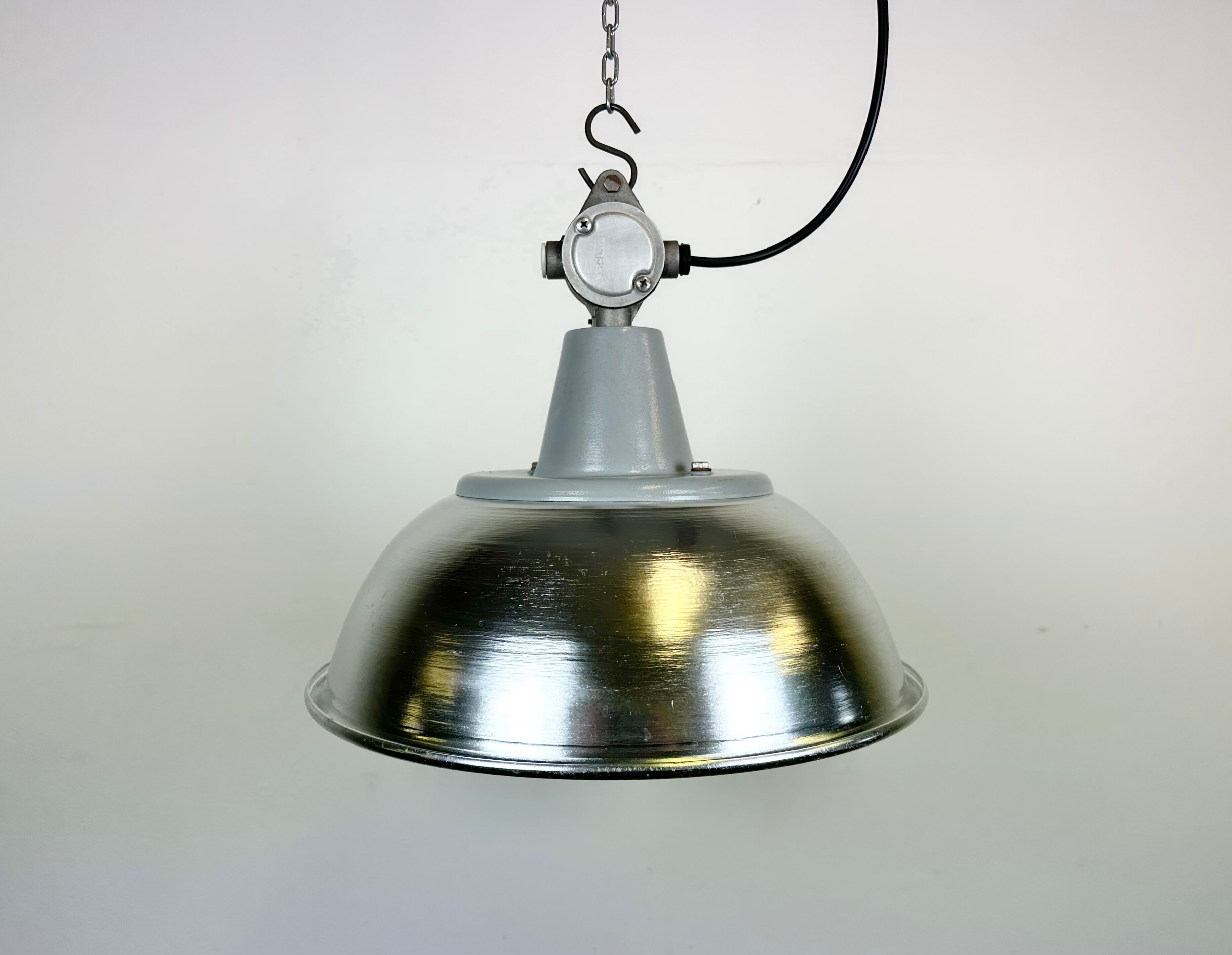 Industrial Italian Aluminium Pendant Lamp from Fael Luce, 1970s