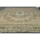 1970s vintage Turkish Oushak handmade wool cotton orange area rug 209x310