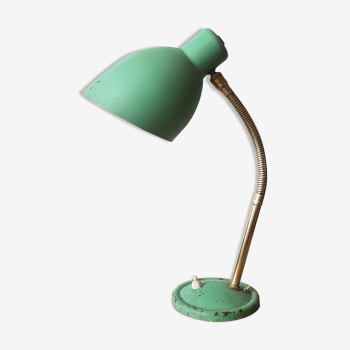 Lampe vert mint des années 50