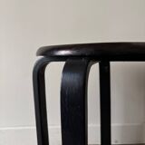 Black wooden stool