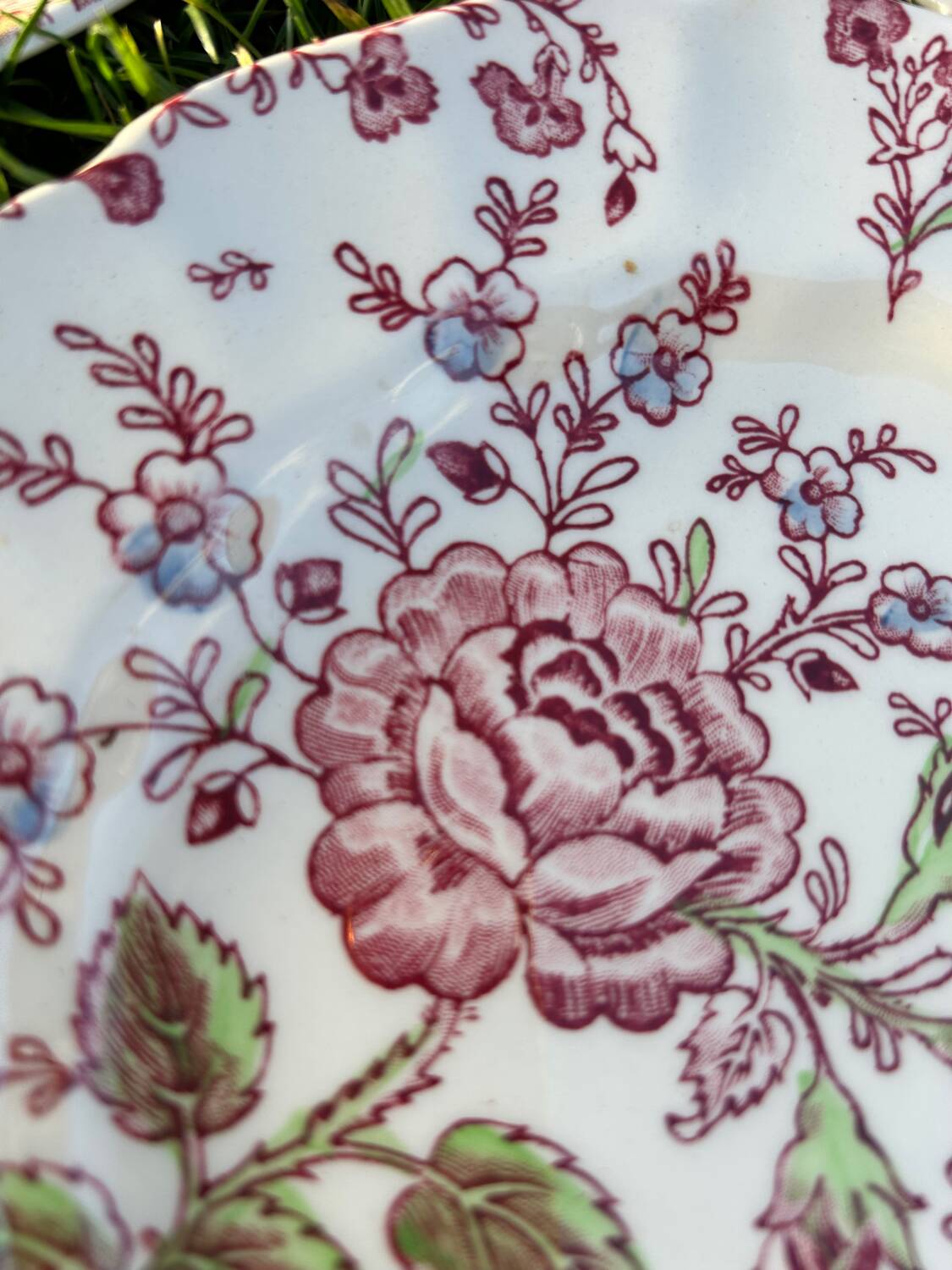 Rose Chintz dessert service - Shabby chic