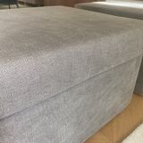 Paire de poufs carrés Flamant