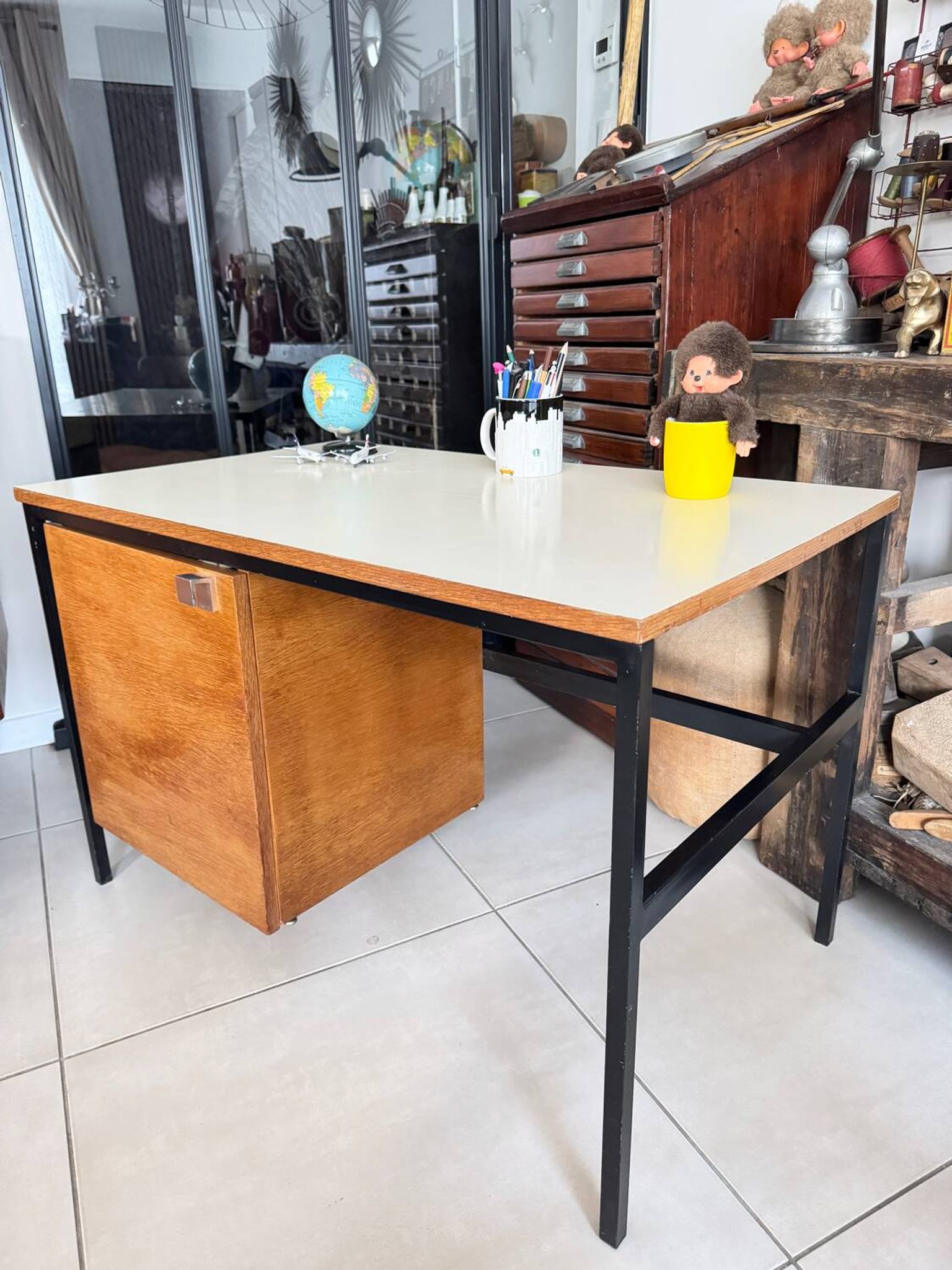 Vintage modernist children's desk