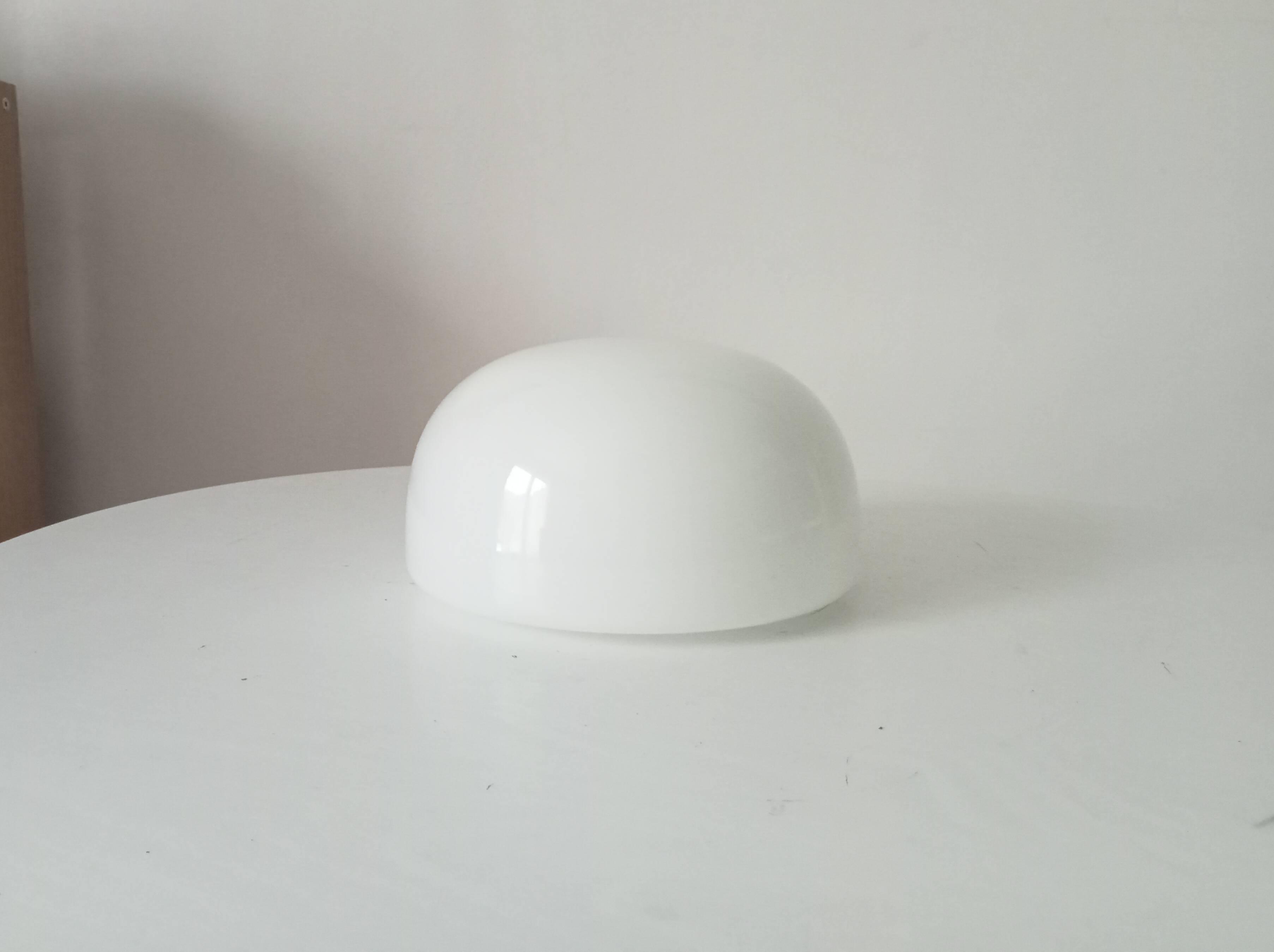 Old vintage globe lampshade in opaline.