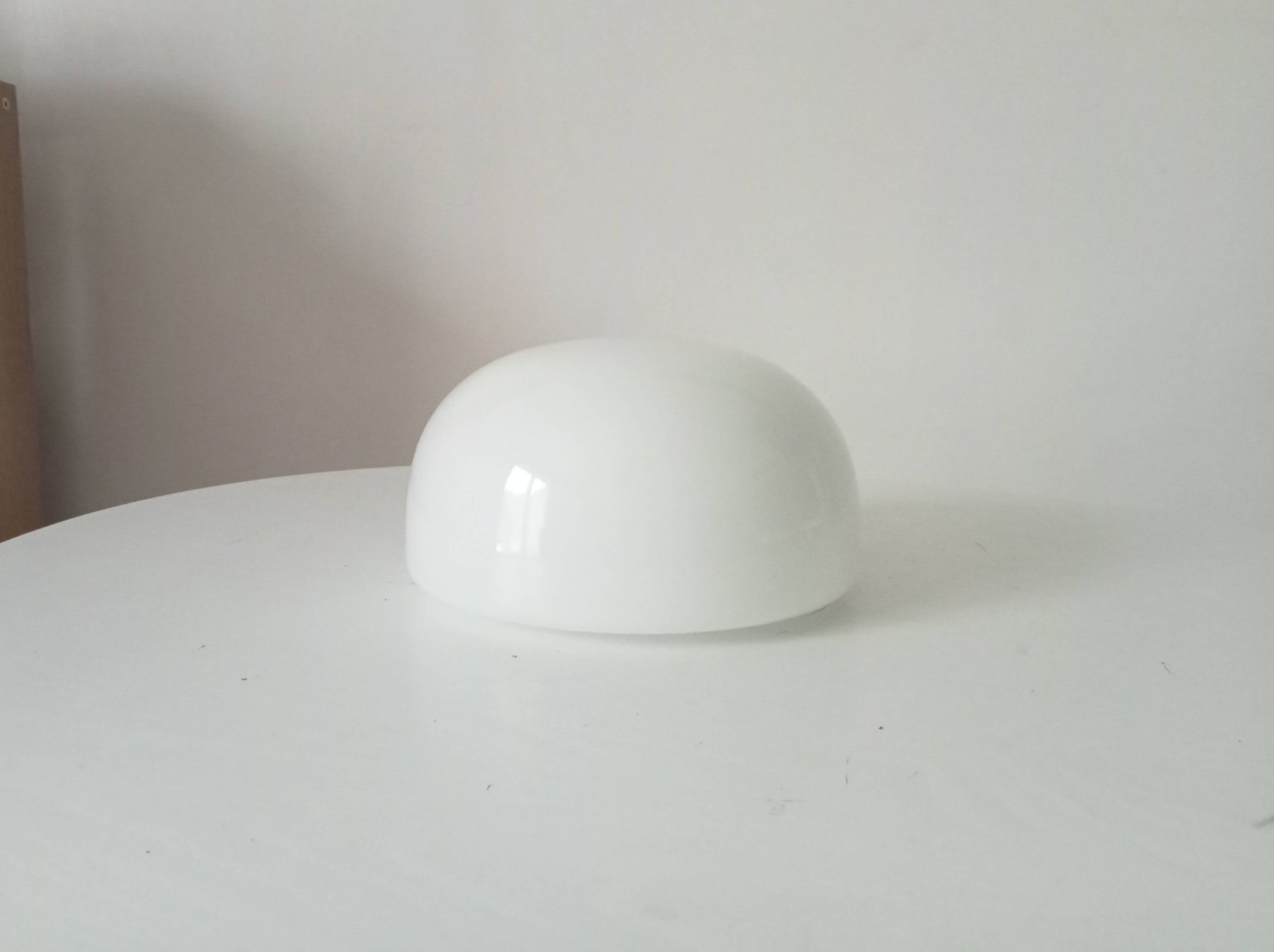 Old vintage globe lampshade in opaline.