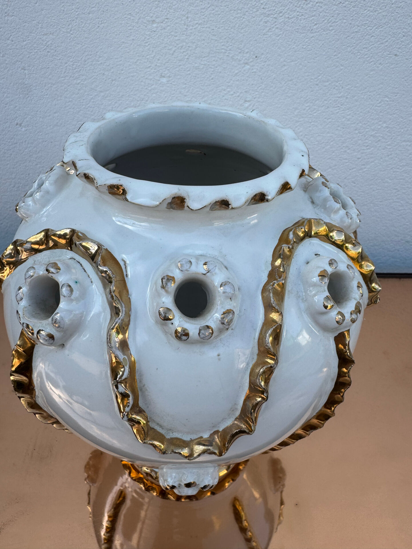 Vase pique fleurs Émile Tessier Malicorne années 50