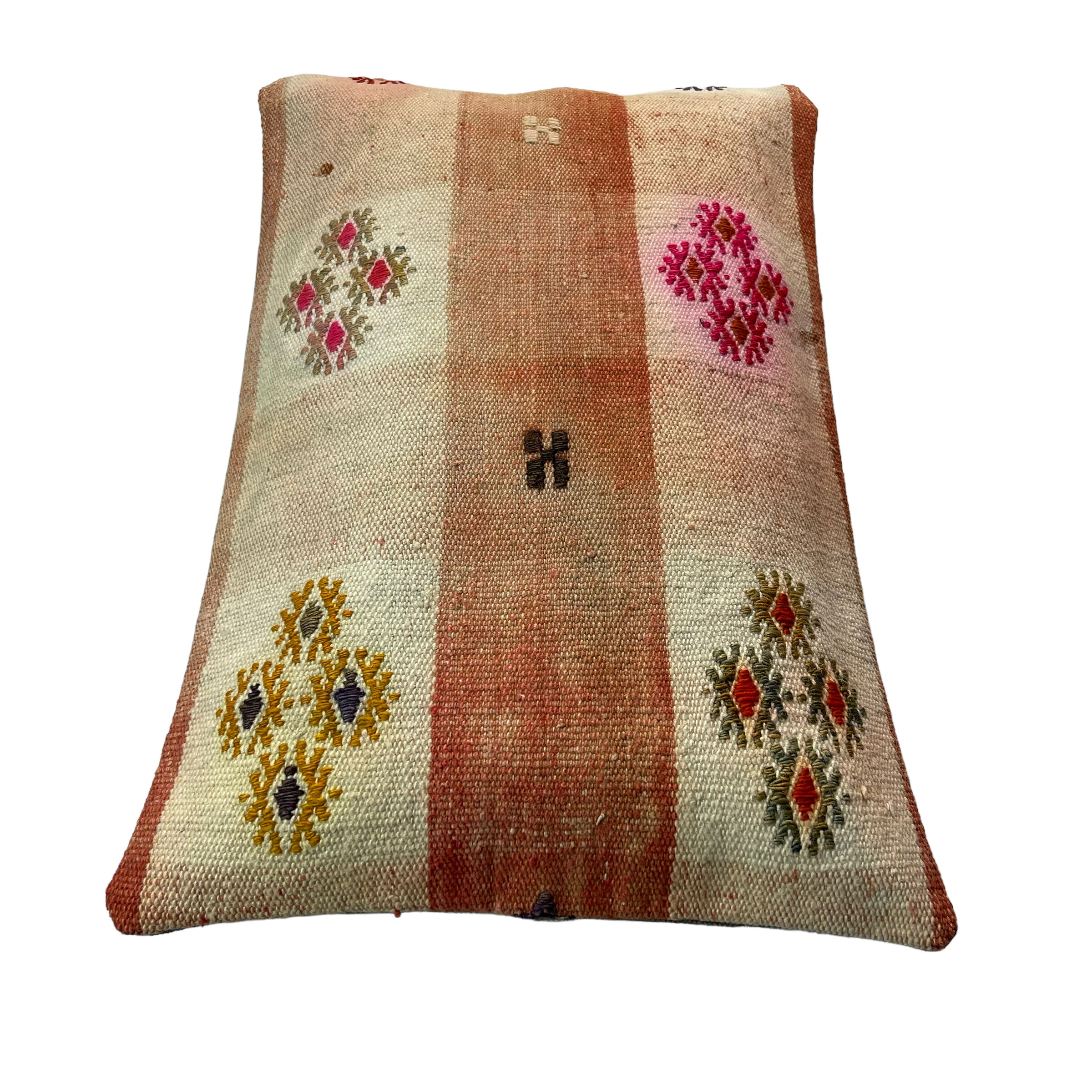 Housse de coussin vintage turque faite à la main, 30 x 50 cm