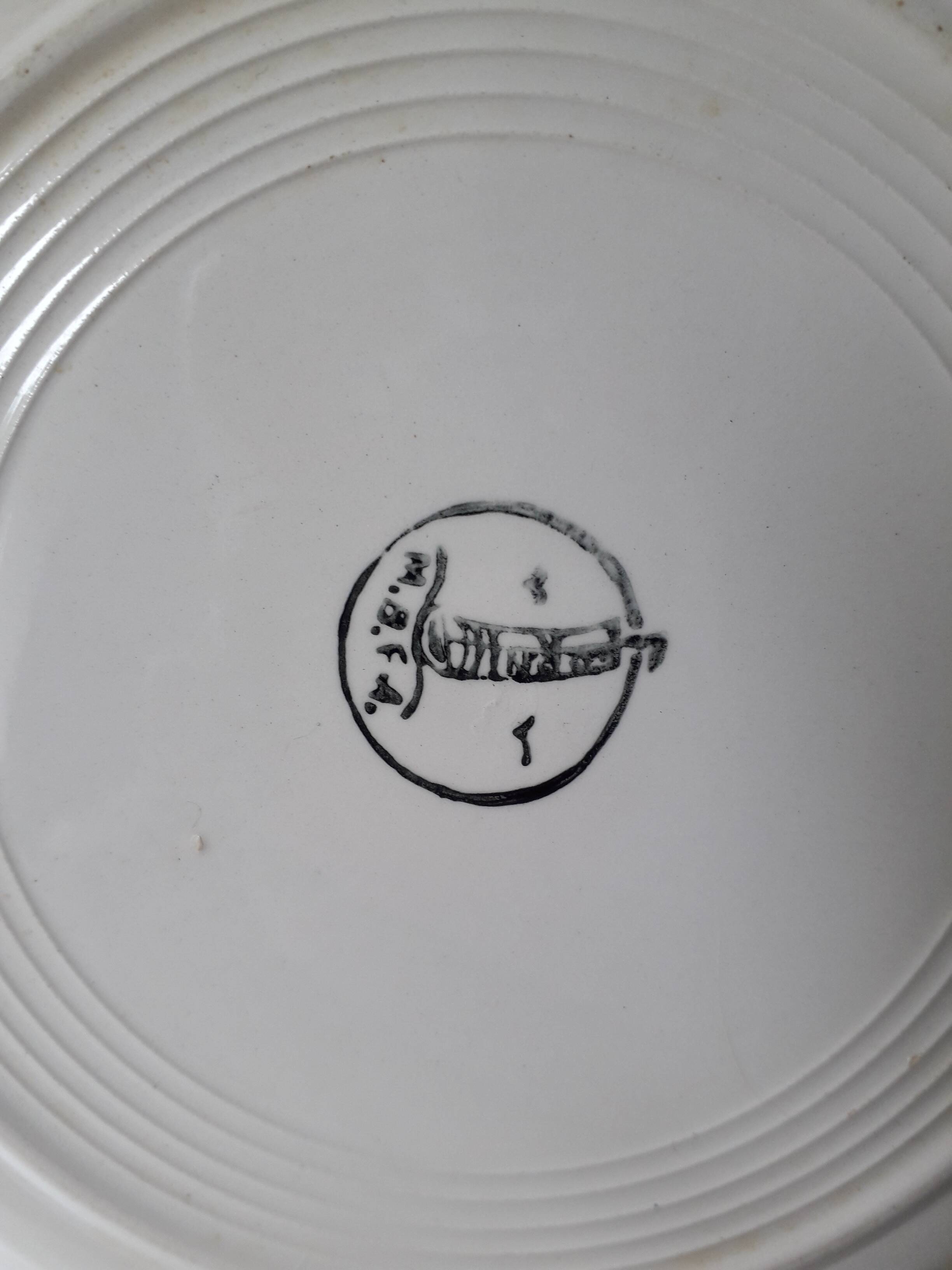 Bretagne Pornic earthenware plate (18.5cm) A1