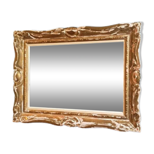 Miroir Cadre bois stuc