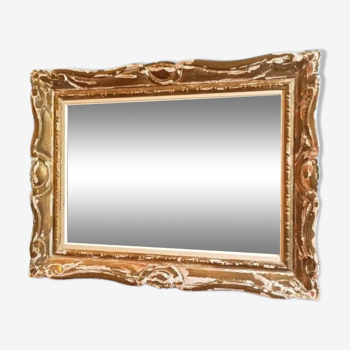 Mirror Carved gilded stucco wood frame patinated dp 1123650