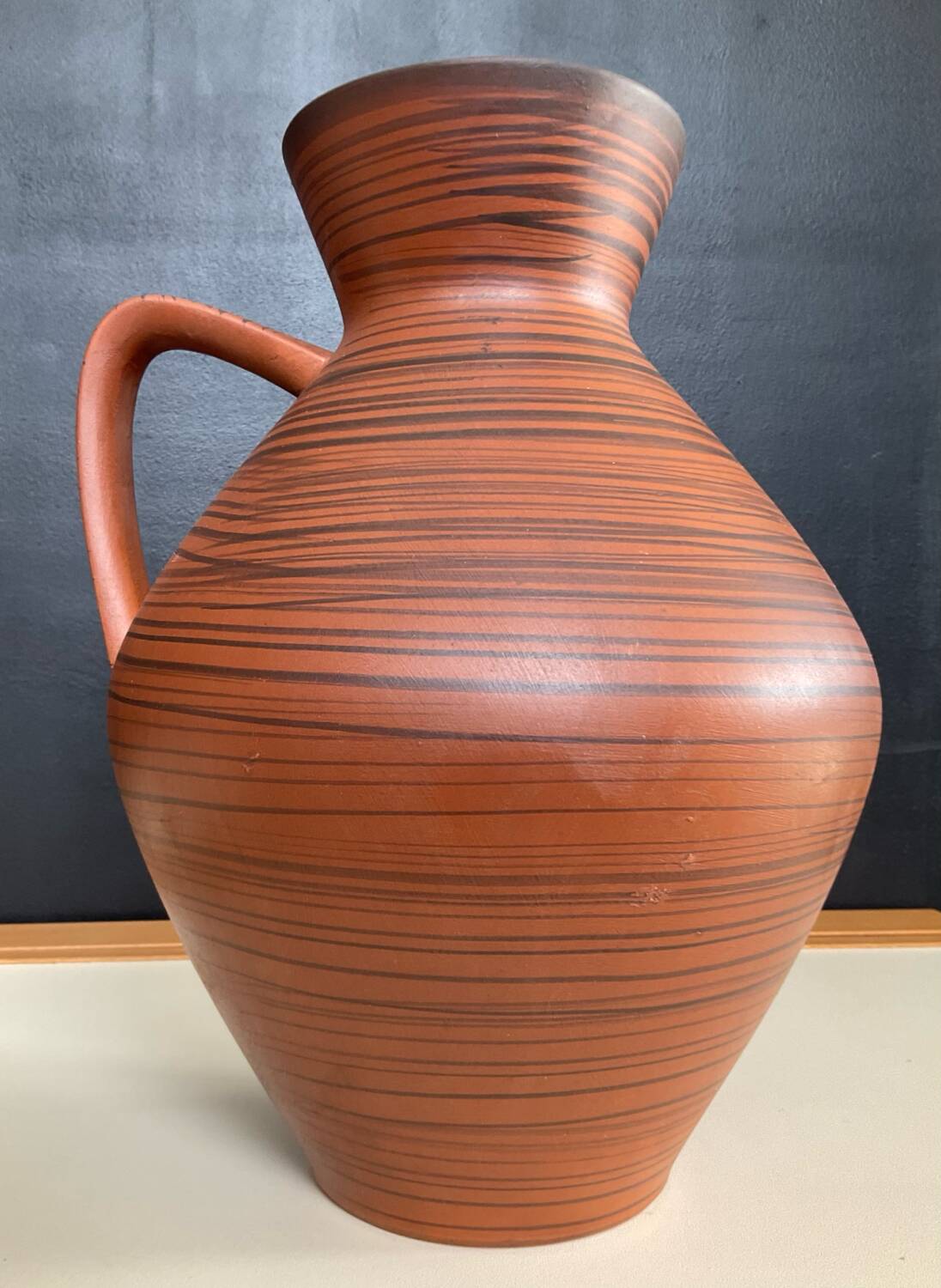 Vintage ceramic vase West Germany 1970s