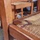 Lot de 8 chaises Reconstruction 1950 Chêne et paille