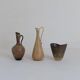 Collection of 3 ceramic vases by Gunnar Nylund Rörstrand Sweden, 1950s.