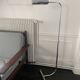 Minimalist chrome reading light / light fixture from 1970 by Christian Liaigre - Vintage height-adjustable floor lamp