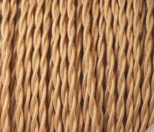 Bottle lamp, 2M braided fabric cable, lampshade