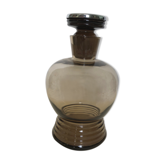 Smoked glass liqueur carafe