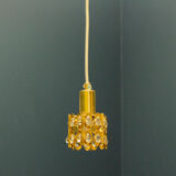 Ceiling lamp in the Hollywood Regency style. Golden.