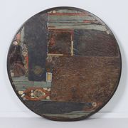 Coffee table by Paul Kingma, 1979 – Mosaic in earth tones, Ø100 cm