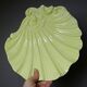 Small vintage rococo-style earthenware bowl or trinket dish with seashell motif, 1970s-80s