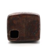 Impressive modernist vase in pyrite stoneware, La Borne, 1970s