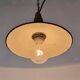Industrial Blue Enamel Military Pendant Lamp with Cast Aluminium Top, 1960s