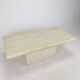 Italian travertine coffee table, 1980s