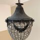 Antique Belgium Beaded Acorn Chandelier