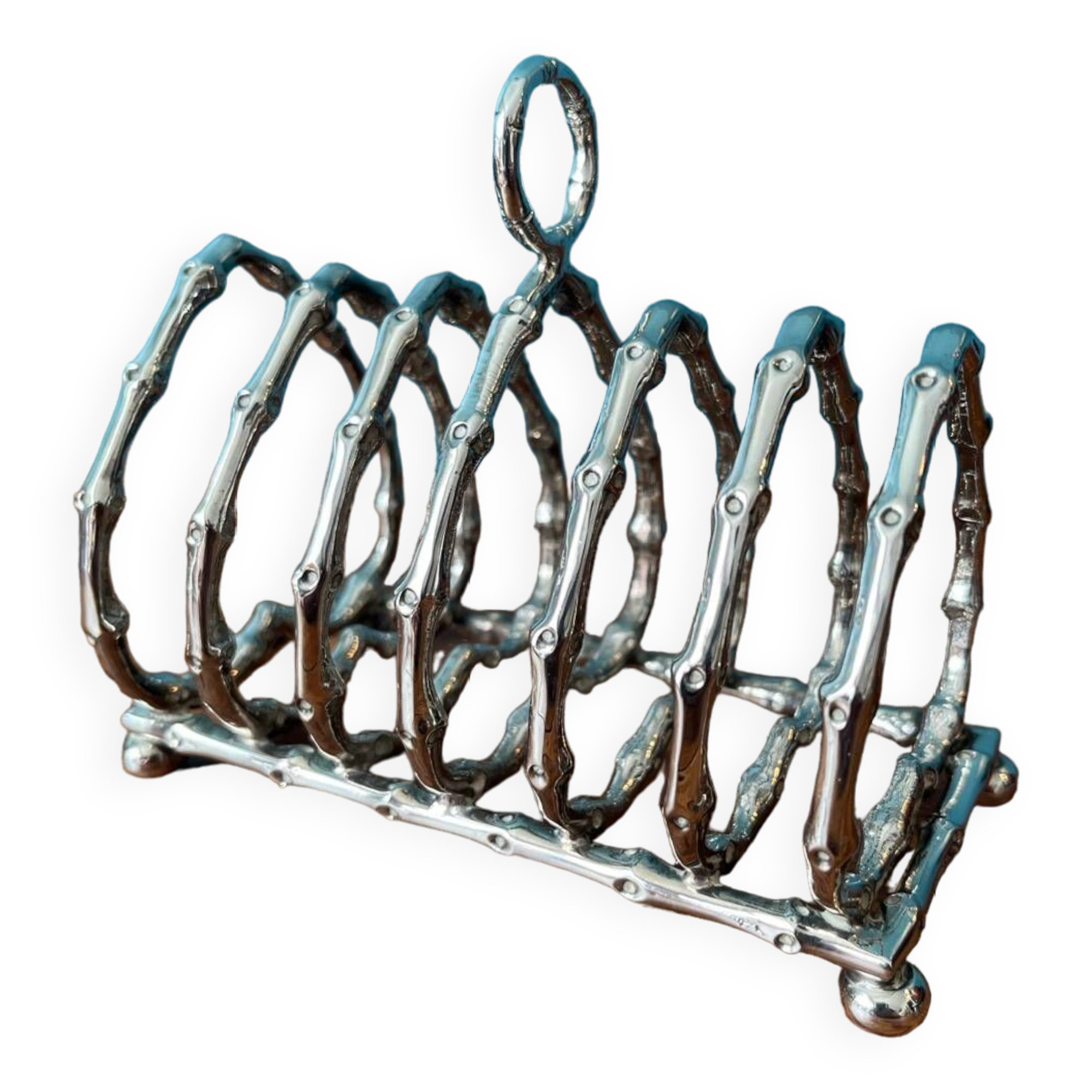 Silver metal toast holder Christian Dior