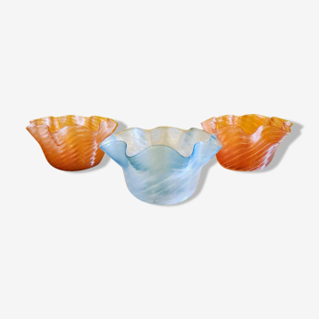 Victorian Stevens & Williams Glass finger bowls, Circa 1890