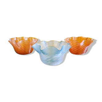 Victorian Stevens & Williams Glass finger bowls, Circa 1890