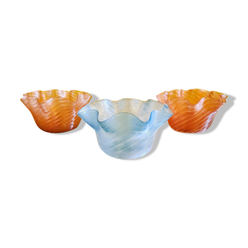 Victorian Stevens & Williams Glass finger bowls, Circa 1890