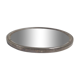 Glass and silver metal tray