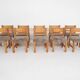 Set of 10 pinewood dining chair in the style of Ate van Apeldoorn, The Netherlands 1970's