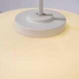 Large Scandinavian opaline pendant light - 1960s