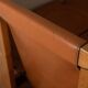 Wood Leather Dining Chairs Luigi Gorgoni Roche Bobois, 1970s, Set of 7