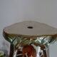 Earthenware column KG Lunéville vine leaves Art Nouveau 1920 - 81.5 cm