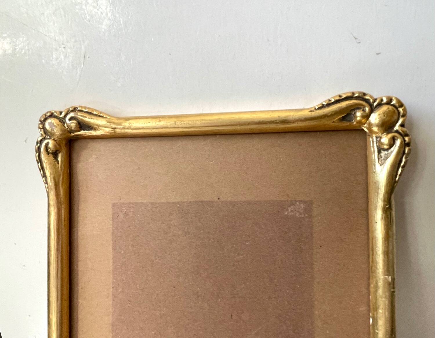 Antique gilded art nouveau  wooden frame 22 cm x 17.5 cm