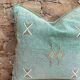 Silk cactus cushion cover: Handwoven Moroccan Sabra cushion.