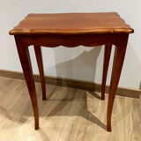 Duo de tables en merisier massif style Louis XV