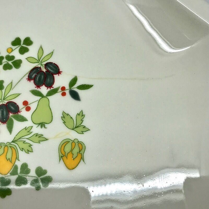 Set of six octagonal plates Ceramica Olympia