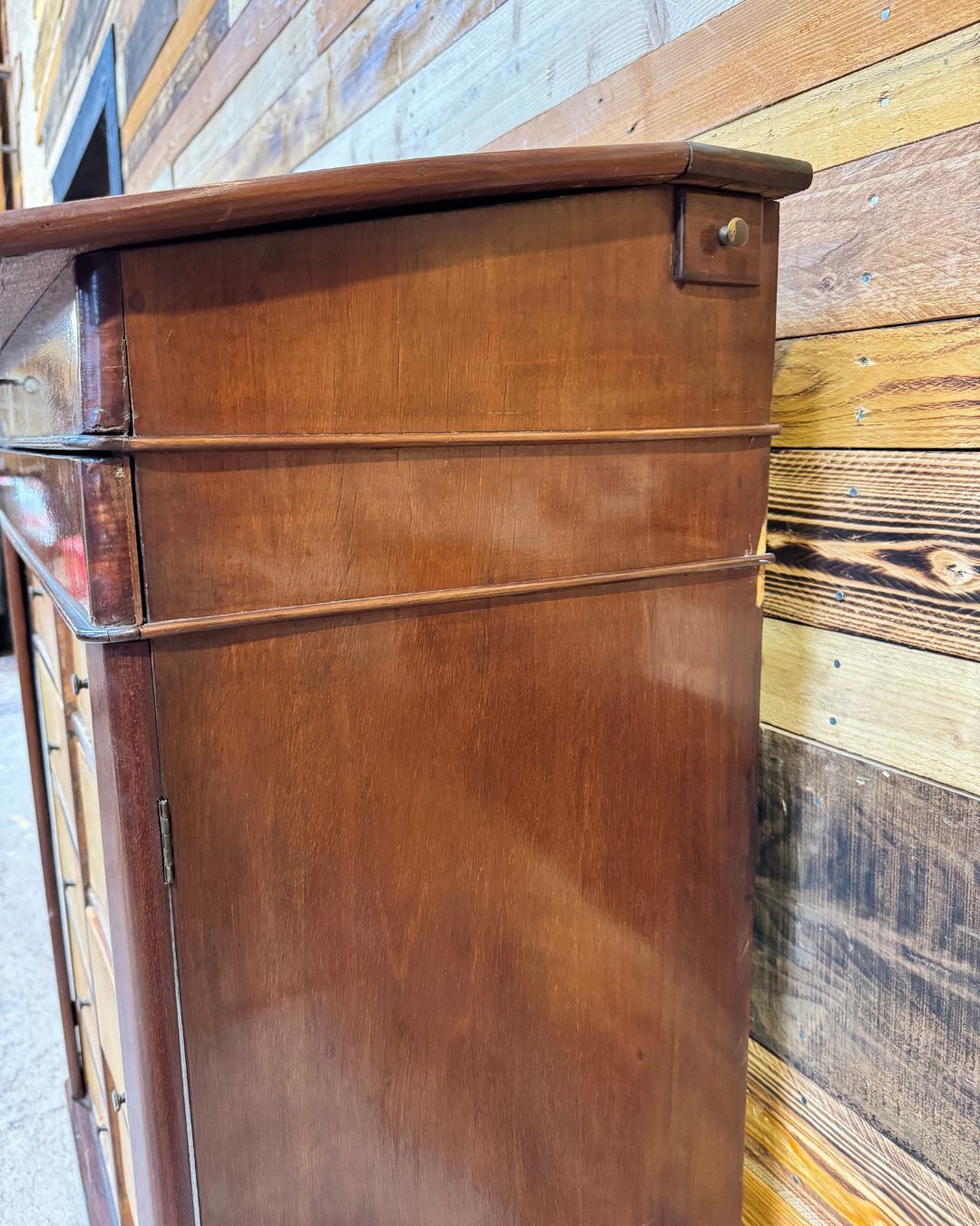Mahogany writing cabinet