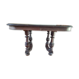 Dining room table in very good condition. Henri II style. Extensions provided