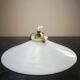 Ancienne suspension baladeuse en opaline blanche art déco 1930 ø 24.7 cm